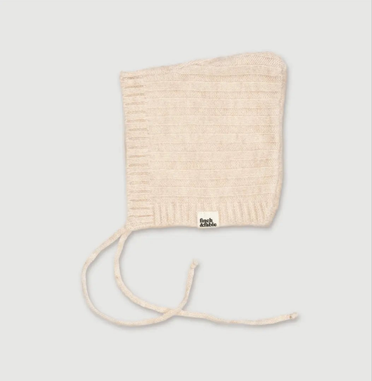 100% Merino Wool Knitted Bonnet