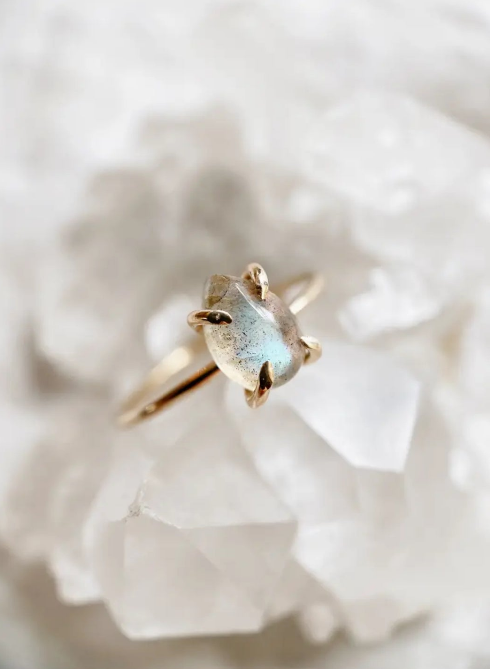 Labradorite Stacking Solitaire