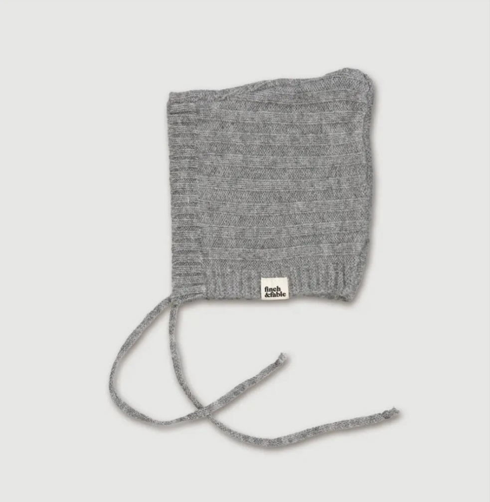 100% Merino Wool Knitted Bonnet