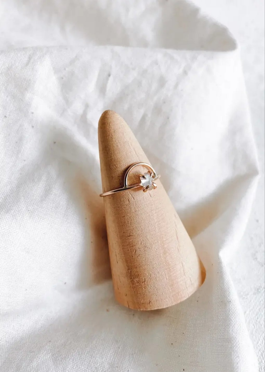 Moonstone Arch Ring