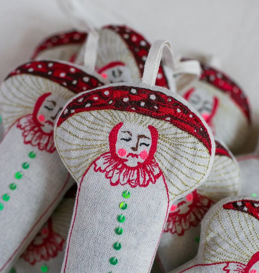 Mushroom Organic Lavender Ornament