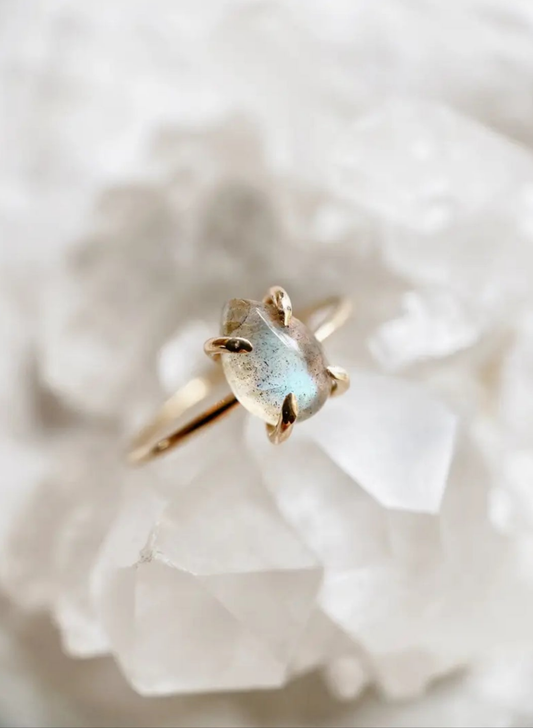 Labradorite Stacking Solitaire