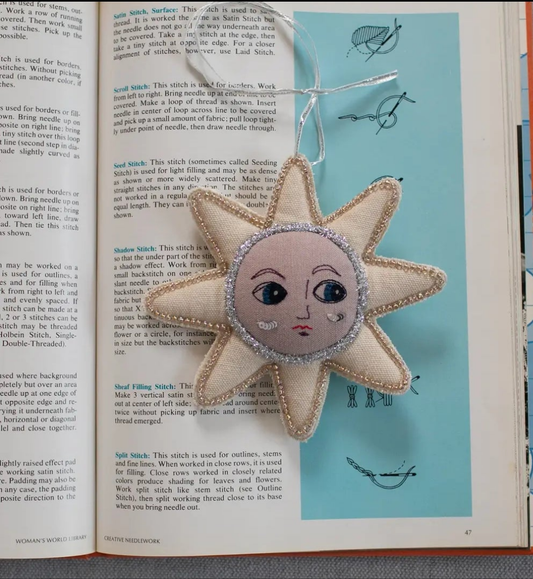 Starry Face Organic Lavender Ornament
