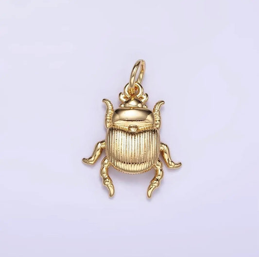 Petite Scarab Beetle Charm